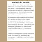 Broker Disclaimer Template + Usage Guide
