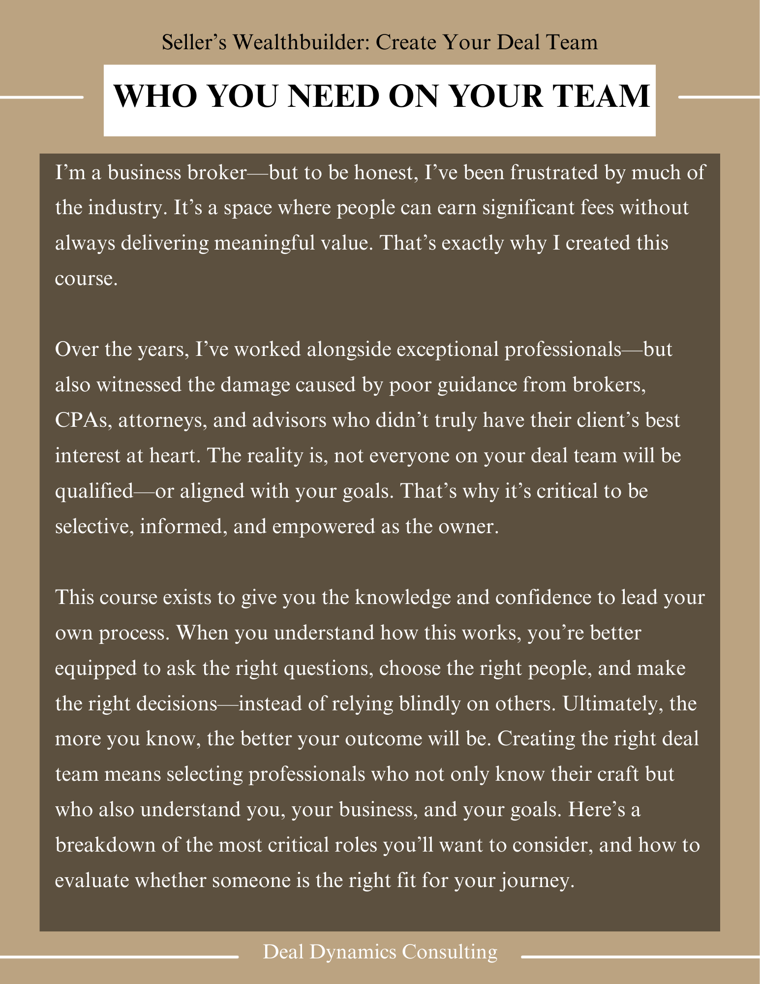 DDC WealthBuilder Course for Buyers