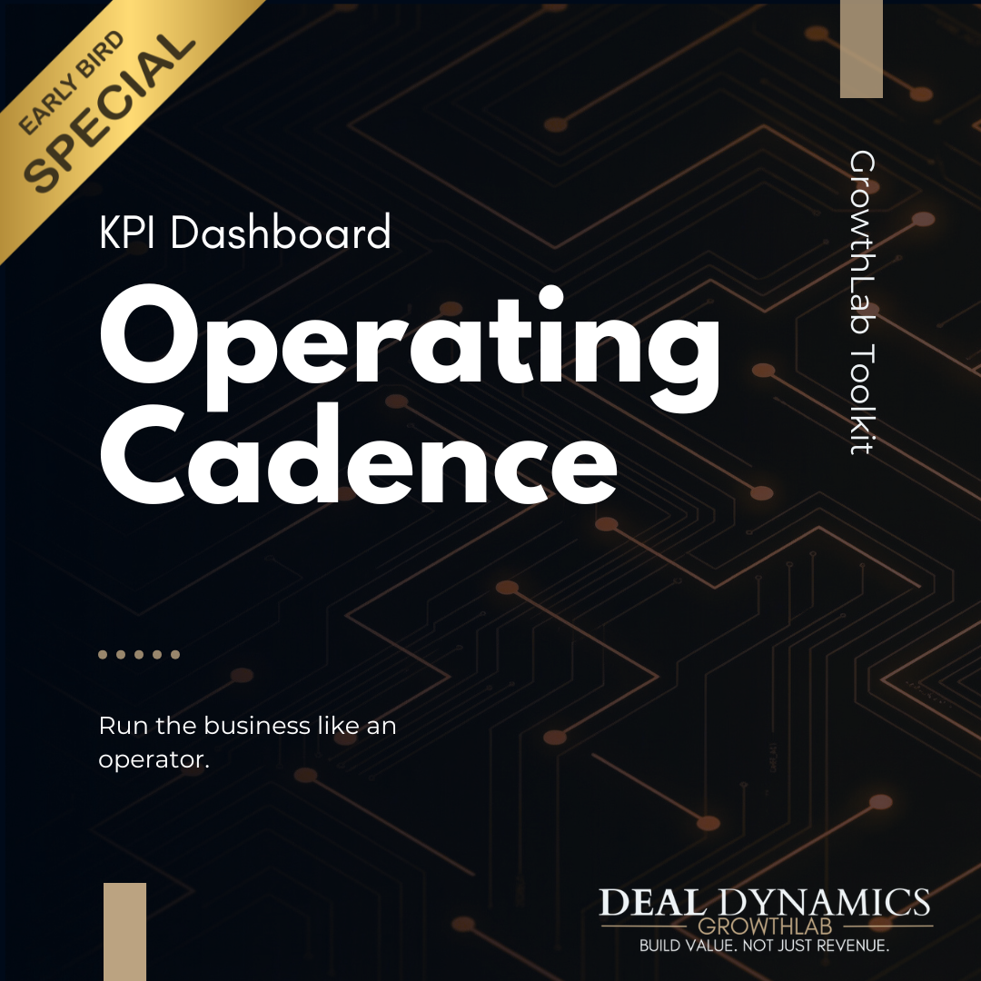 KPI Dashboard + Weekly Operating Cadence