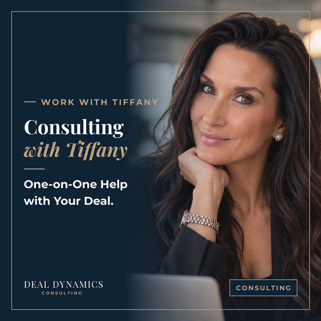 1:1 Consulting Package: 4 One-on-One Hours With Me, Used How Your Deal Needs.