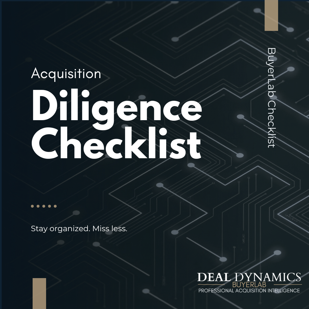 Acquisition Due Diligence Checklist