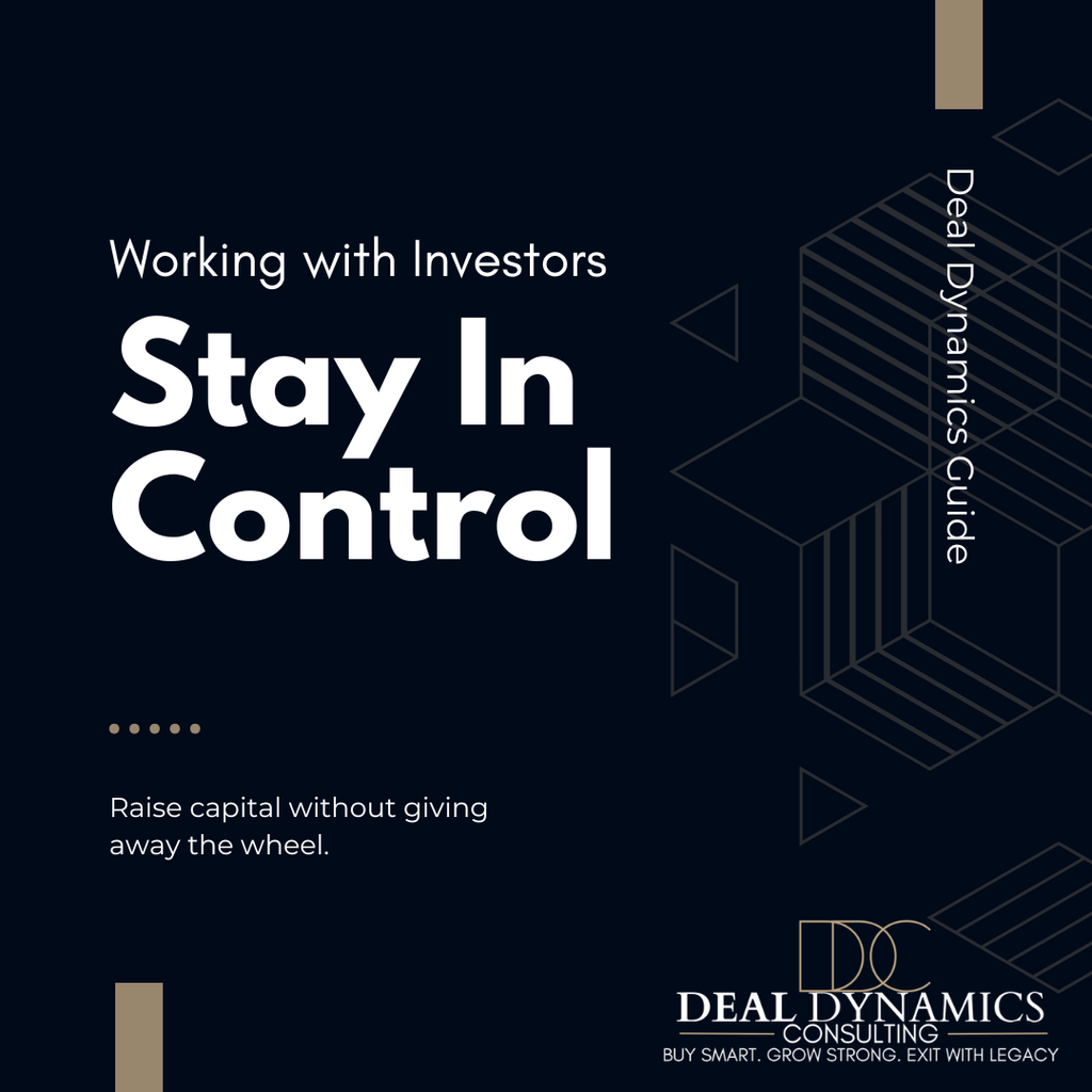 Working With Investor Partners Without Losing Control