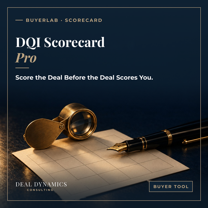 DQI Scorecard Pro: Screening Tool to Tell You If a Deal Is Worth Your Time.